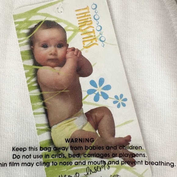 NEW and sealed, 2-pack Thirsties diaper hemp inserts, made in USA - Picture 6 of 7